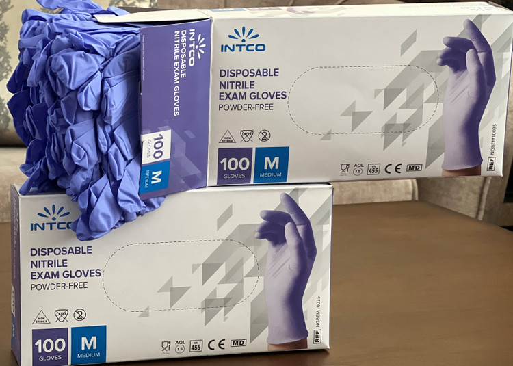 دستکش نیتریل رنگی