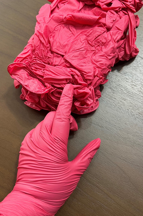 دستکش های نیتریل رنگی