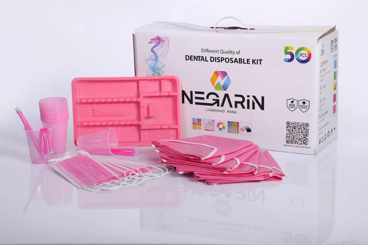 ست بهداشتی مصرفی صورتی