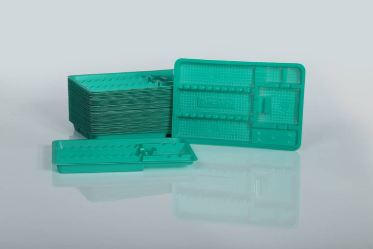 سینی 20 گرمی ابزار نگارین سبز